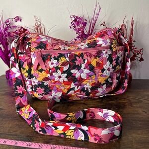 VERA BRADLEY Recycled Cotton On the Go Floral Crossbody